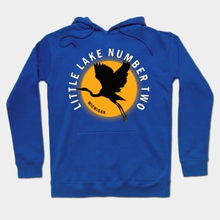 Little Lake Number Two in Michigan Heron Sunrise Hoodie